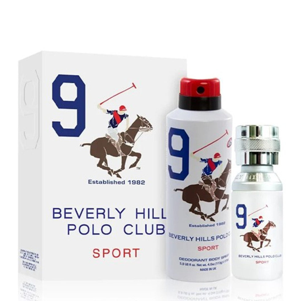 Beverly Hills Polo Club Sport 9 100ml EDT Gift Set